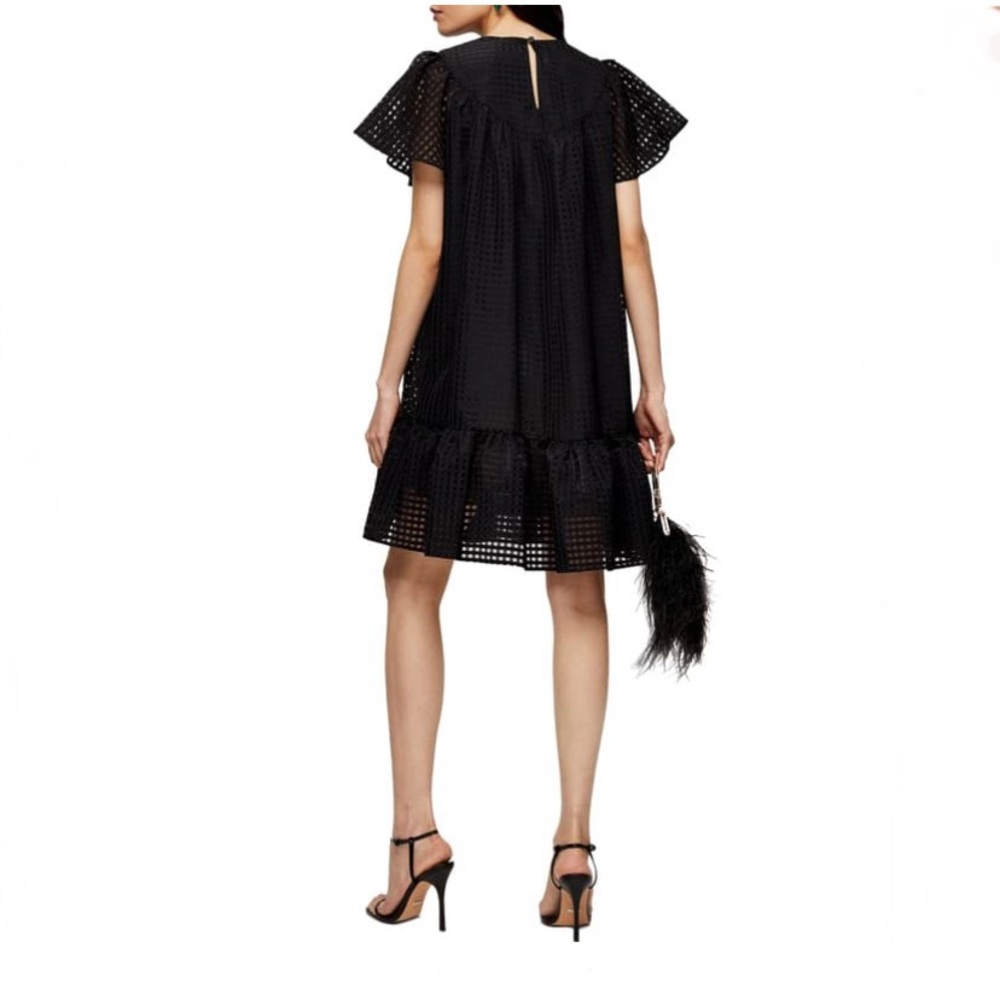 Topshop Check Organza Mini Dress - Picture 2 of 5